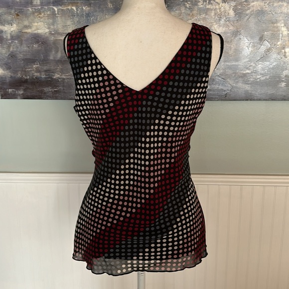 Bisou Bisou Michele Bohbot Size 10 Blouse Lined Poly Top New Without Tags - Picture 4 of 7